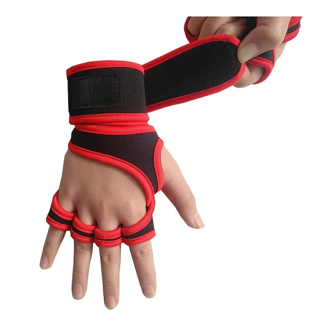 Anti-Skid Half-Finger Weightlifting Gloves – Secure Grip & Comfort