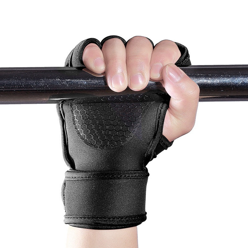 Anti-Skid Half-Finger Weightlifting Gloves – Secure Grip & Comfort