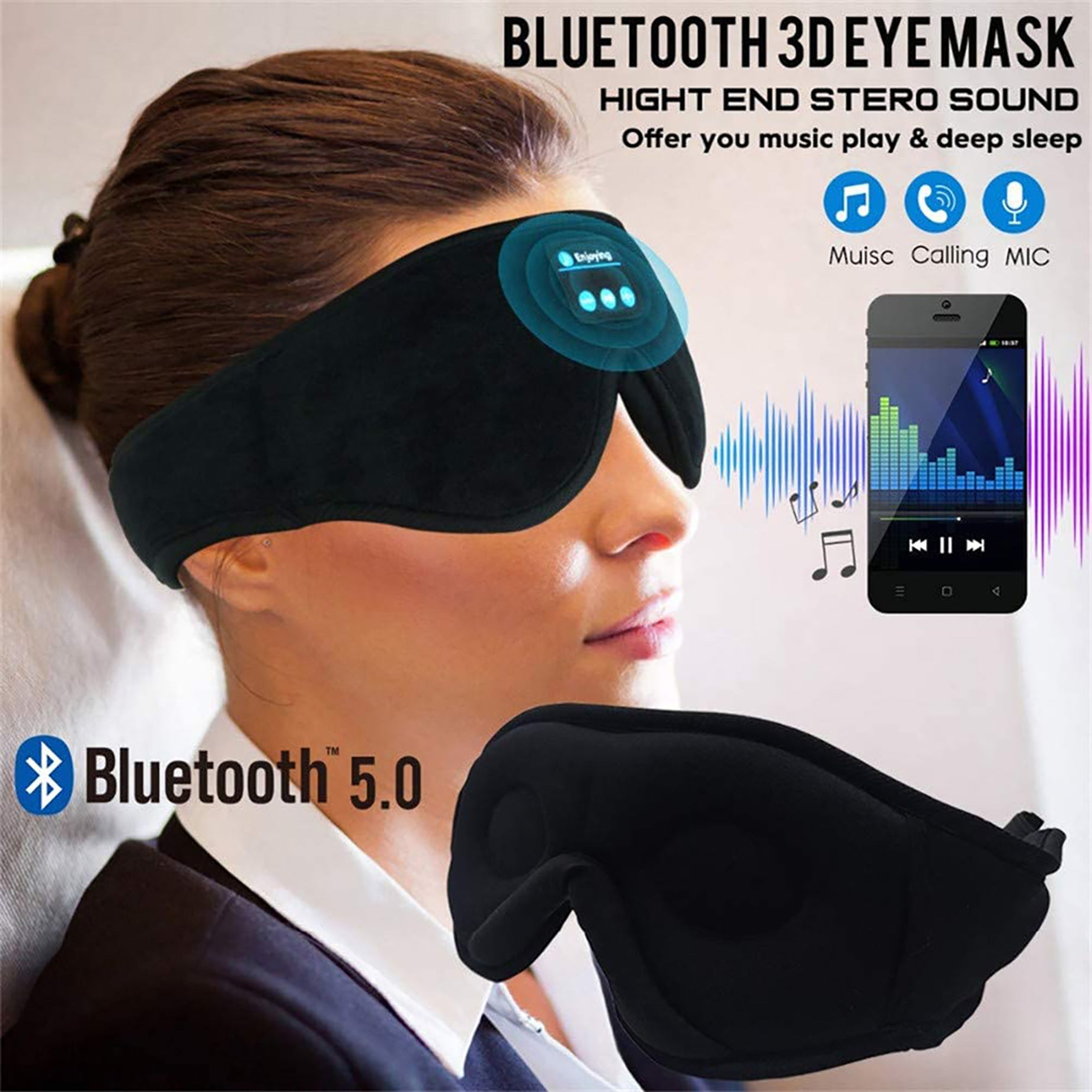 Wireless Bluetooth Sleep Eye Mask