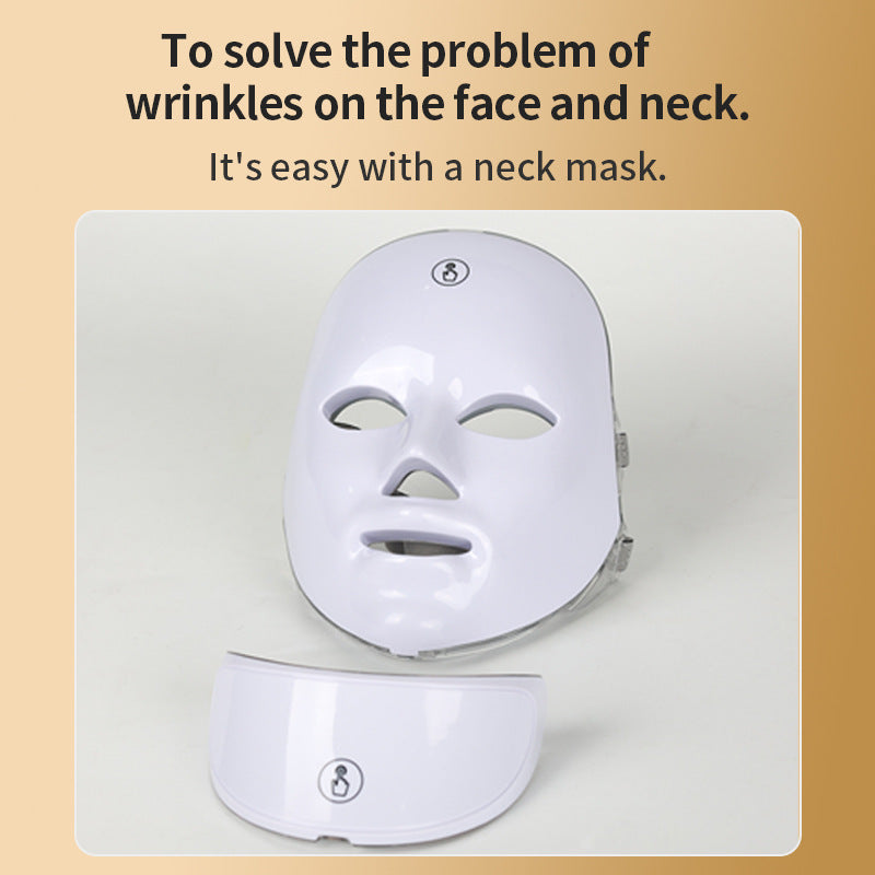 LED face and neck recovery mask
