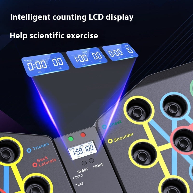 Multifunctional Push-Up Training Board with Resistance Rope