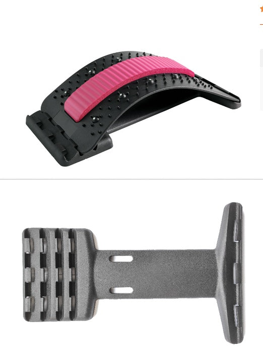 Adjustable Back & Neck Stretcher – Pain Relief Device for Lumbar Support & Better Posture