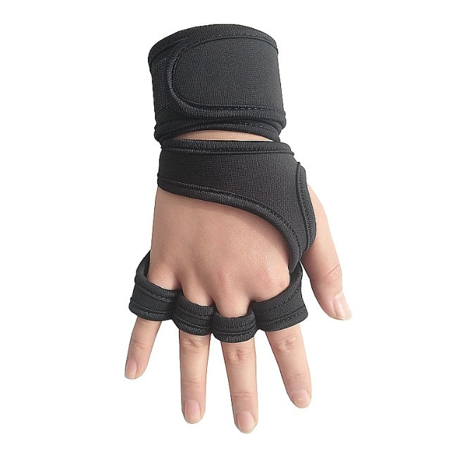 Anti-Skid Half-Finger Weightlifting Gloves – Secure Grip & Comfort