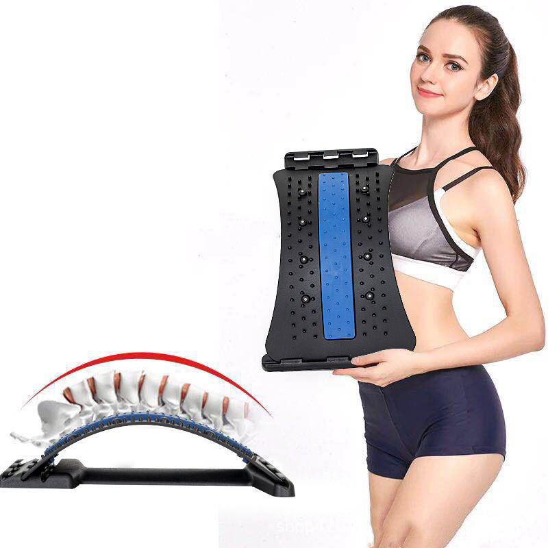 Adjustable Back & Neck Stretcher – Pain Relief Device for Lumbar Support & Better Posture