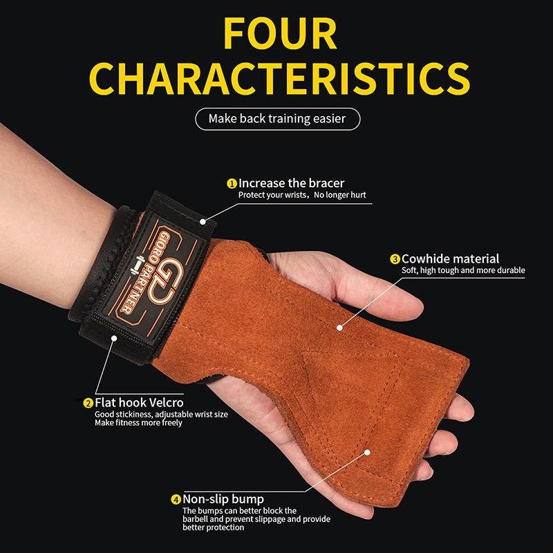 Cowhide Palm Protector – Non-Slip Grip for Heavy Lifting